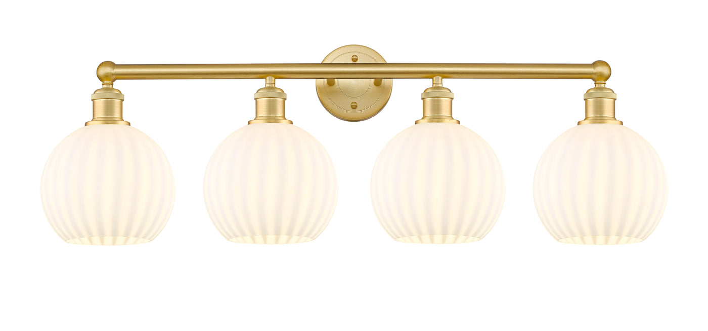 Edison Bath Vanity Light Cast Brass 33 Inch