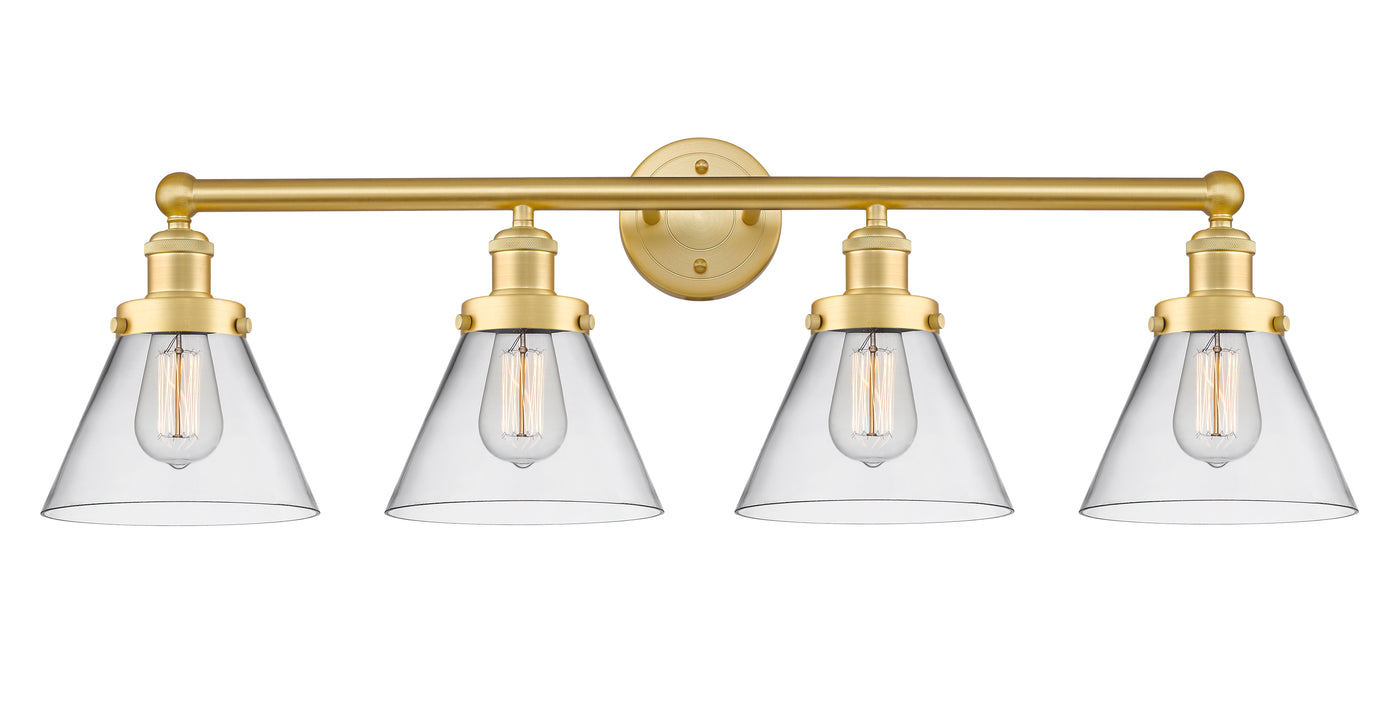 Edison Bath Vanity Light Cast Brass 32 Inch