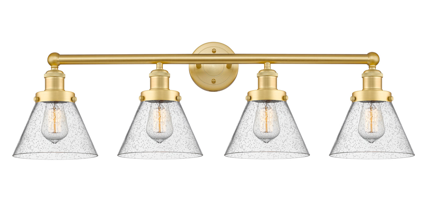 Edison Bath Vanity Light Cast Brass 32 Inch