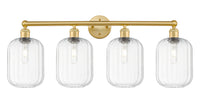 Preston Cylinder 34-Inch 4-Light Bath Vanity Light