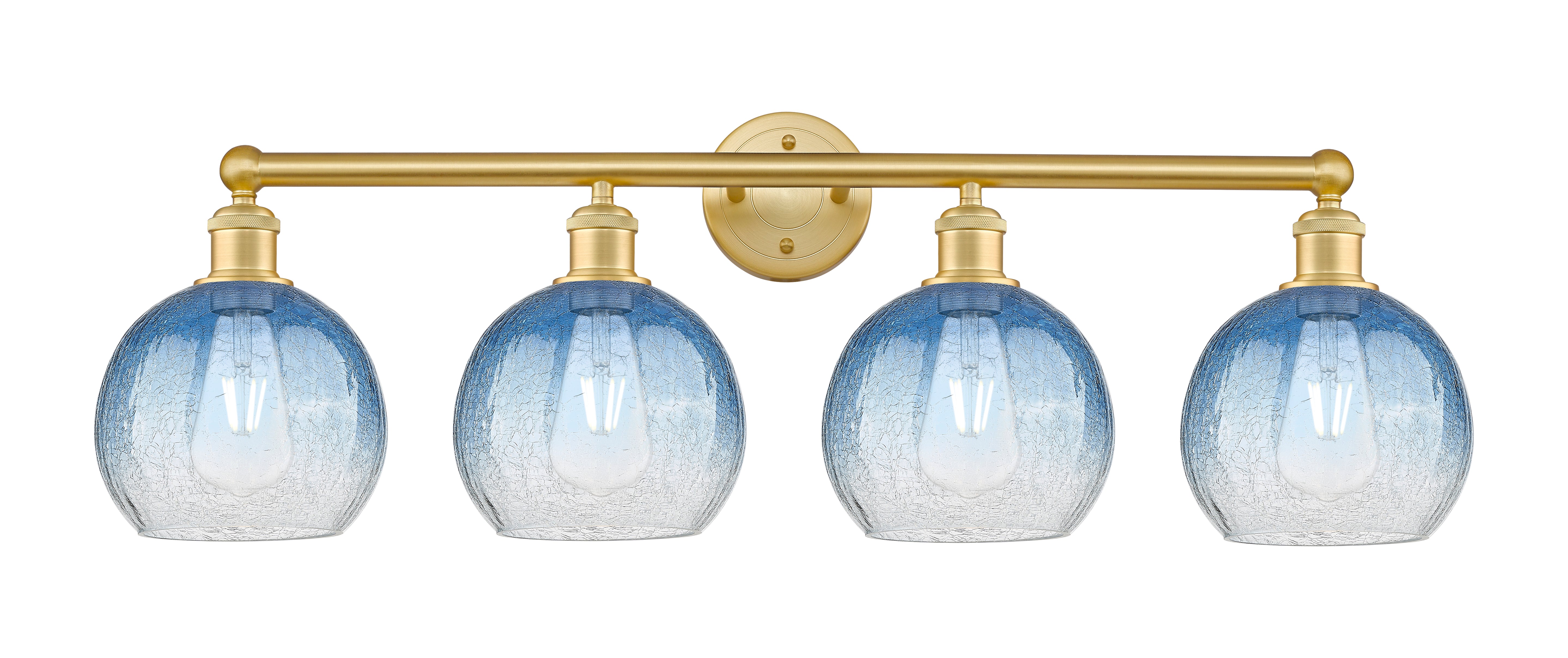 Edison Bath Vanity Light Cast Brass 33 Inch