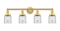 Edison Bath Vanity Light Brass 34 Inch