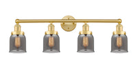 Edison Bath Vanity Light Brass 34 Inch