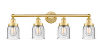 Edison Bath Vanity Light Brass 34 Inch
