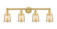 Edison Bath Vanity Light Brass 34 Inch