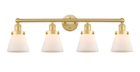 Edison Vanity Cast Brass Art Nouveau