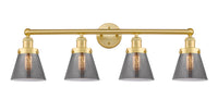 Edison Vanity Cast Brass Art Nouveau