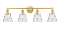 Edison Vanity Cast Brass Art Nouveau