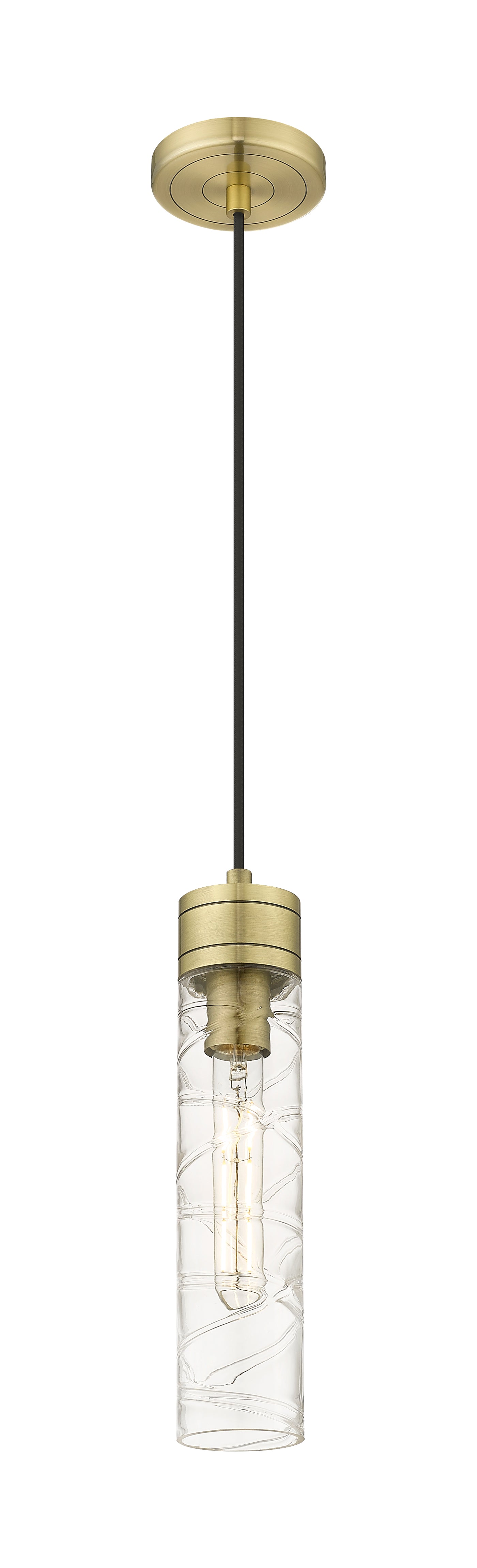 Downtown Urban Mini Pendant Antique Brass