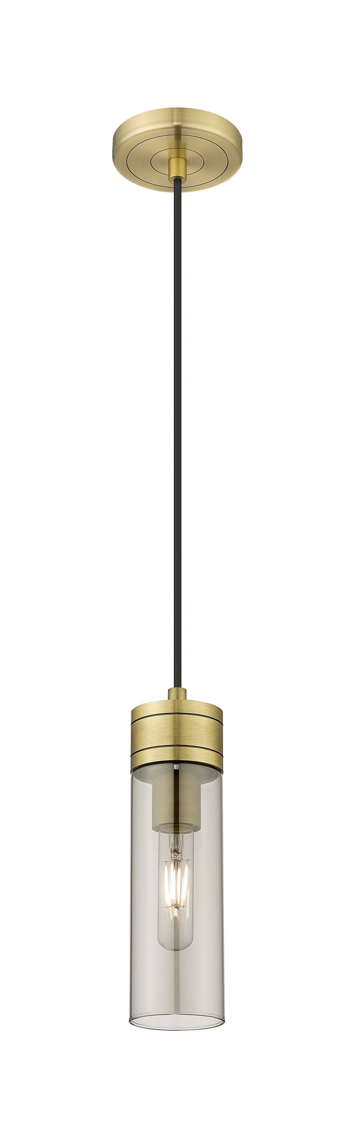 Downtown Urban Mini Pendant Antique Brass