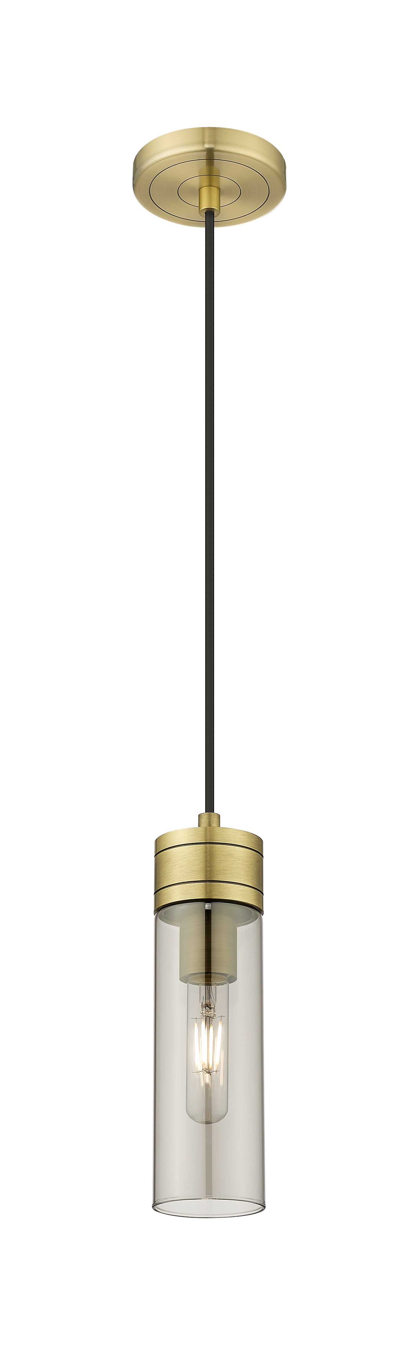 Downtown Urban Mini Pendant Antique Brass
