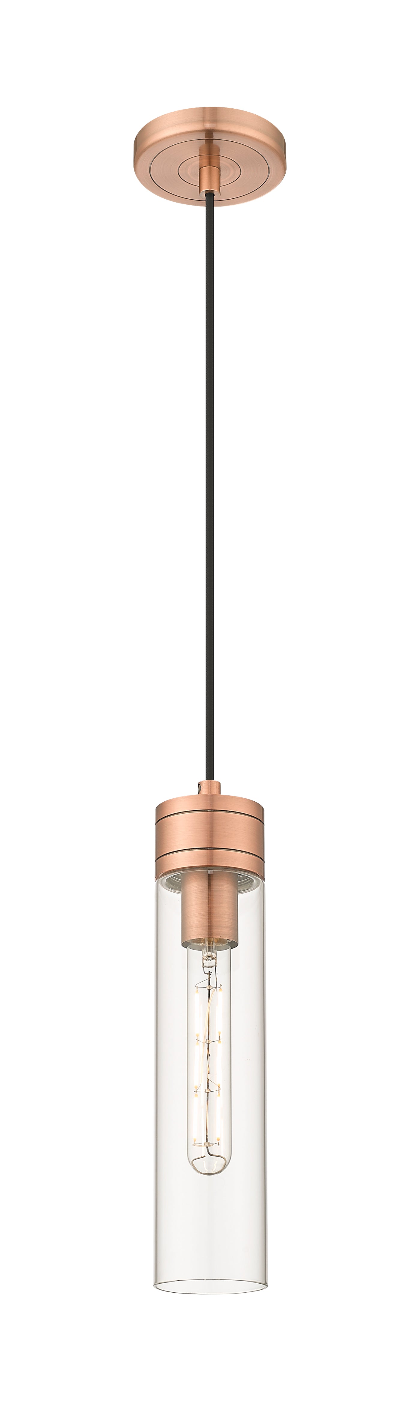 Downtown Urban Mini Pendant Antique Brass