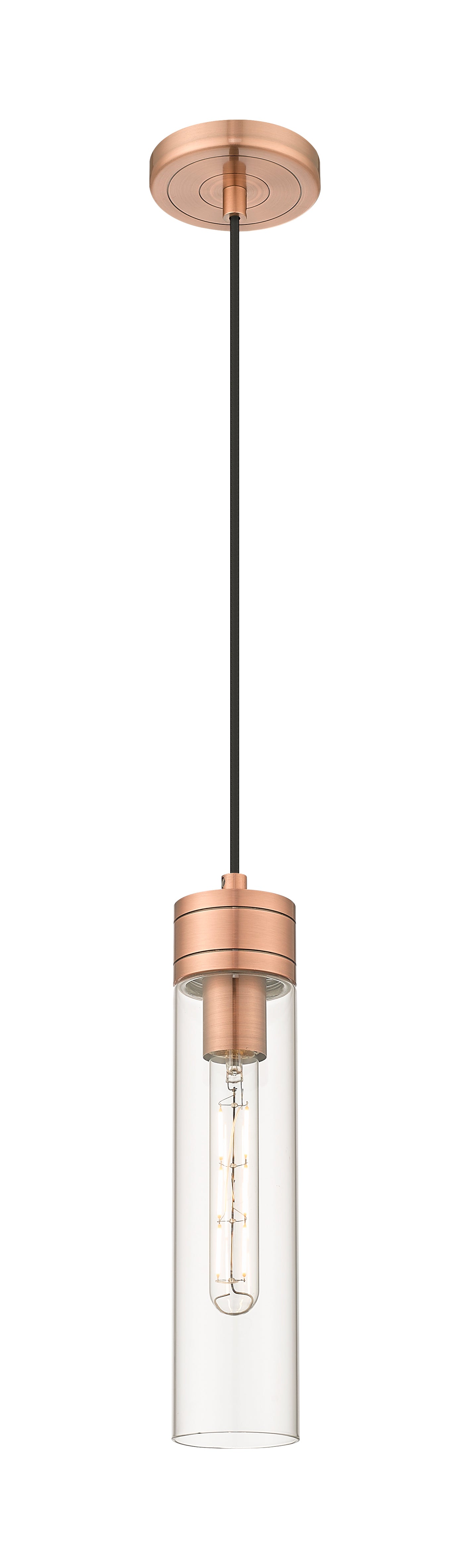 Downtown Urban Mini Pendant Antique Brass