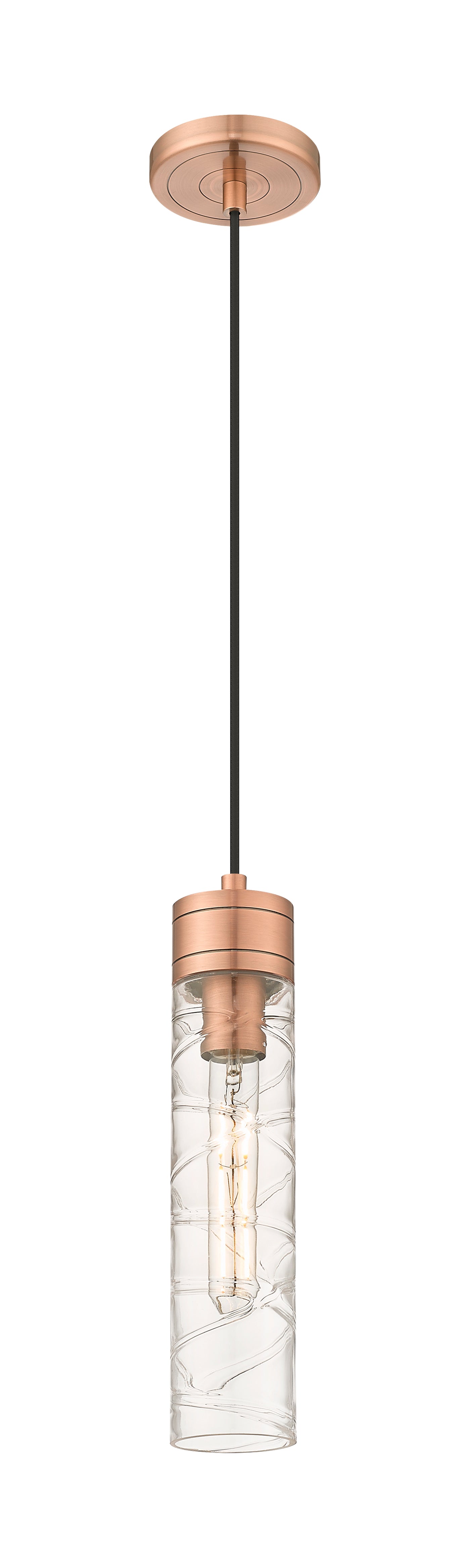 Downtown Urban Mini Pendant Antique Brass