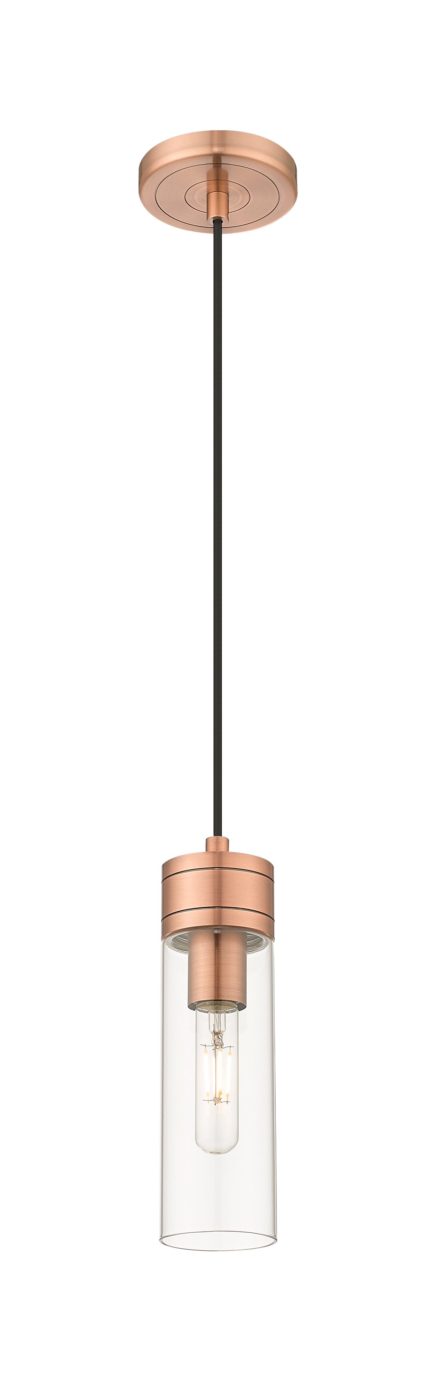 Downtown Urban Mini Pendant Antique Brass