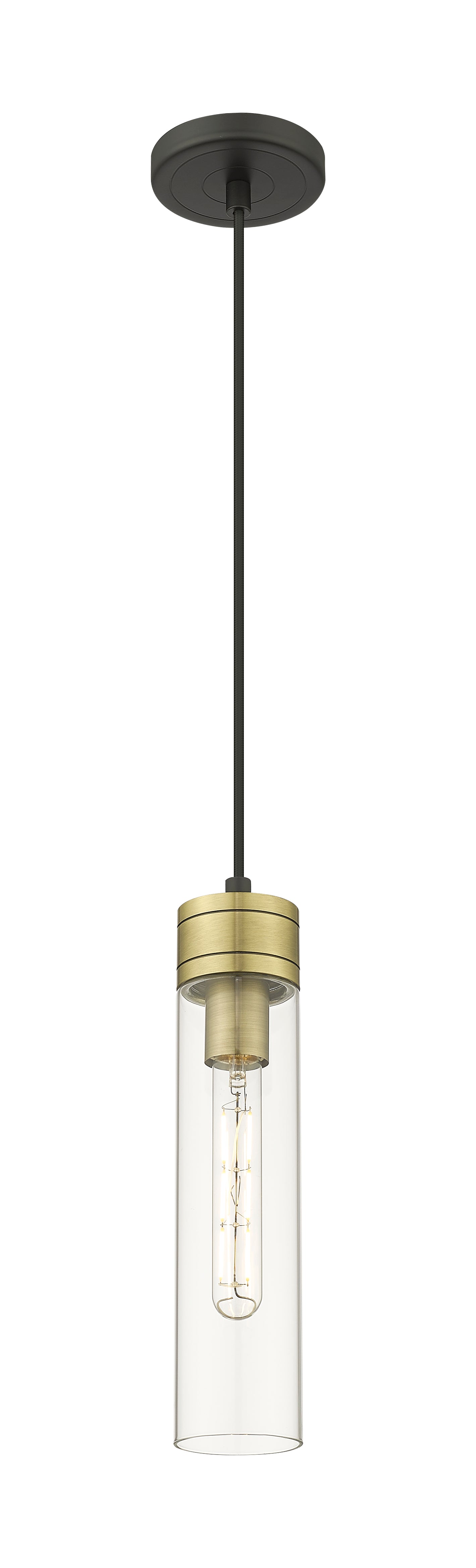 Downtown Urban Mini Pendant Antique Brass