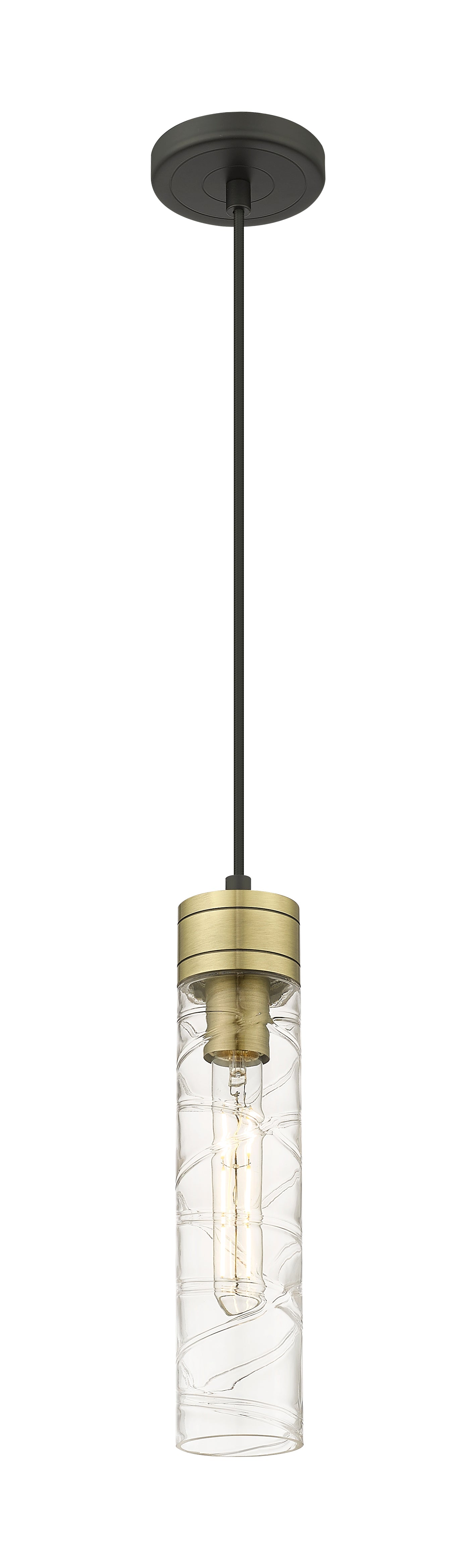 Downtown Urban Mini Pendant Antique Brass