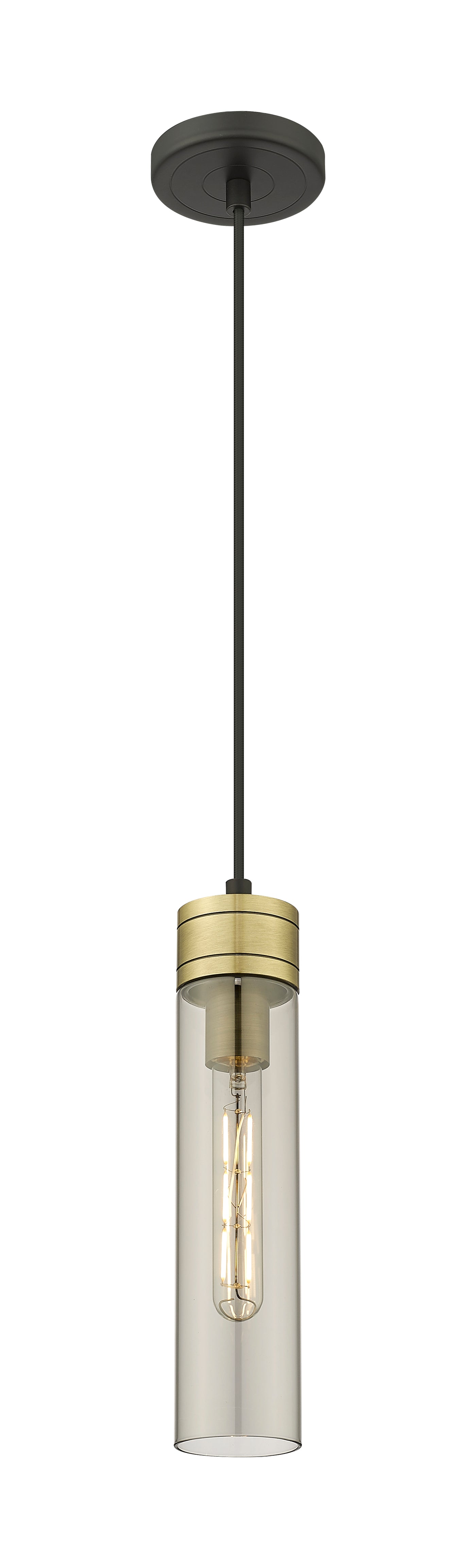 Downtown Urban Mini Pendant Antique Brass