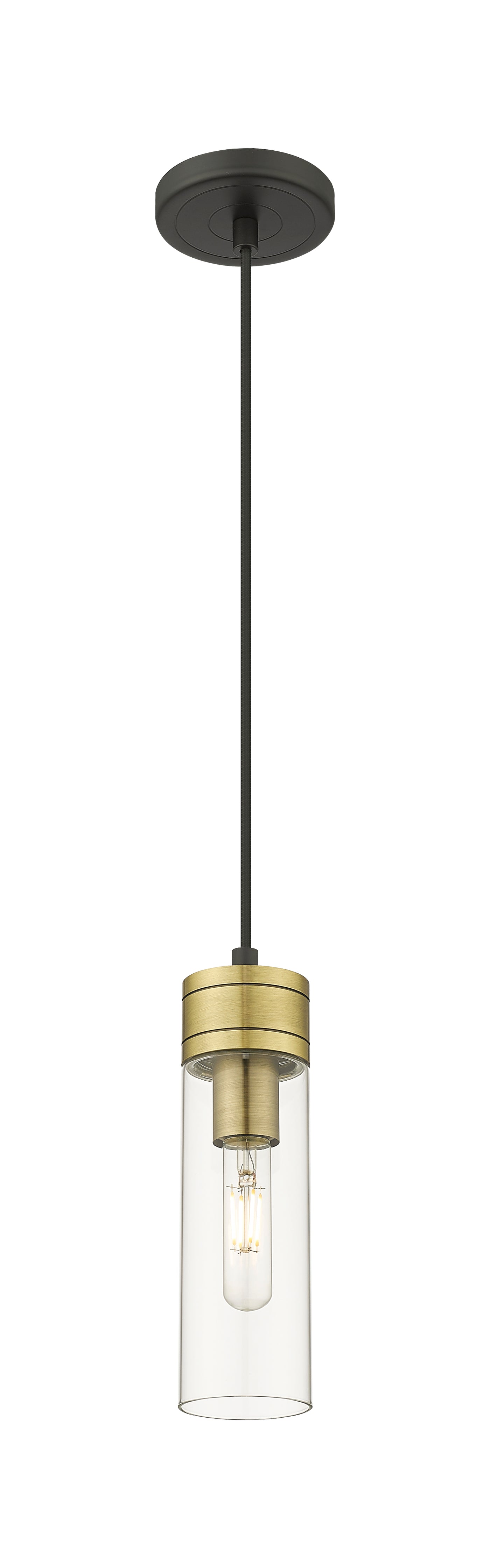 Downtown Urban Mini Pendant Antique Brass