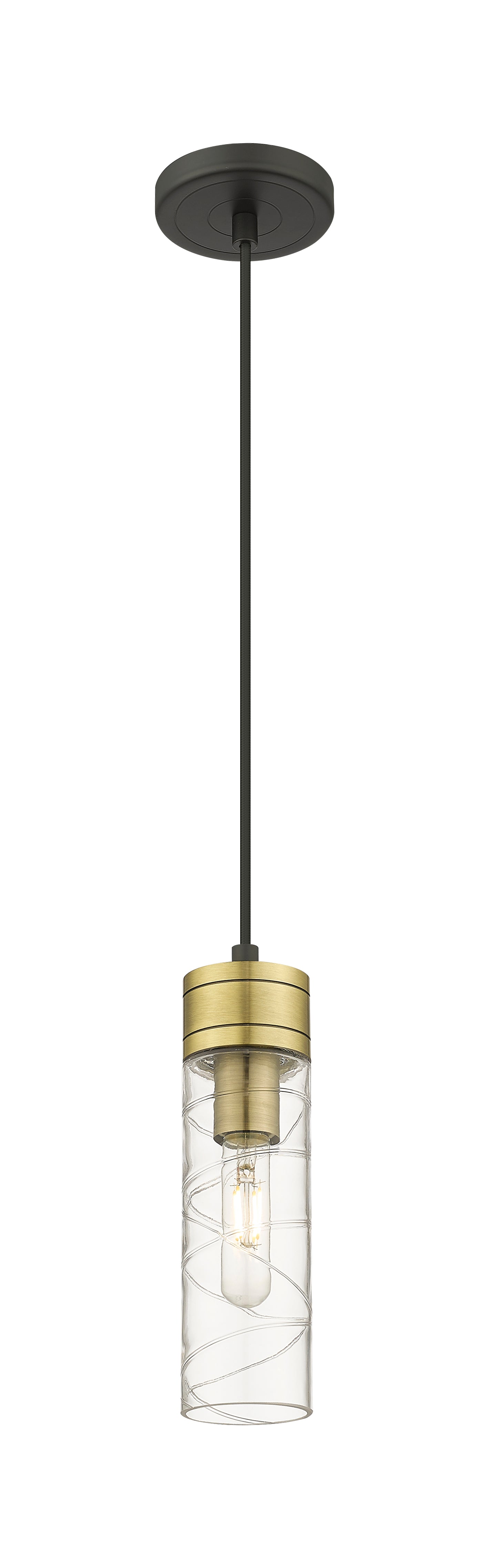 Downtown Urban Mini Pendant Antique Brass