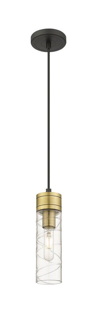 Downtown Urban Mini Pendant Antique Brass