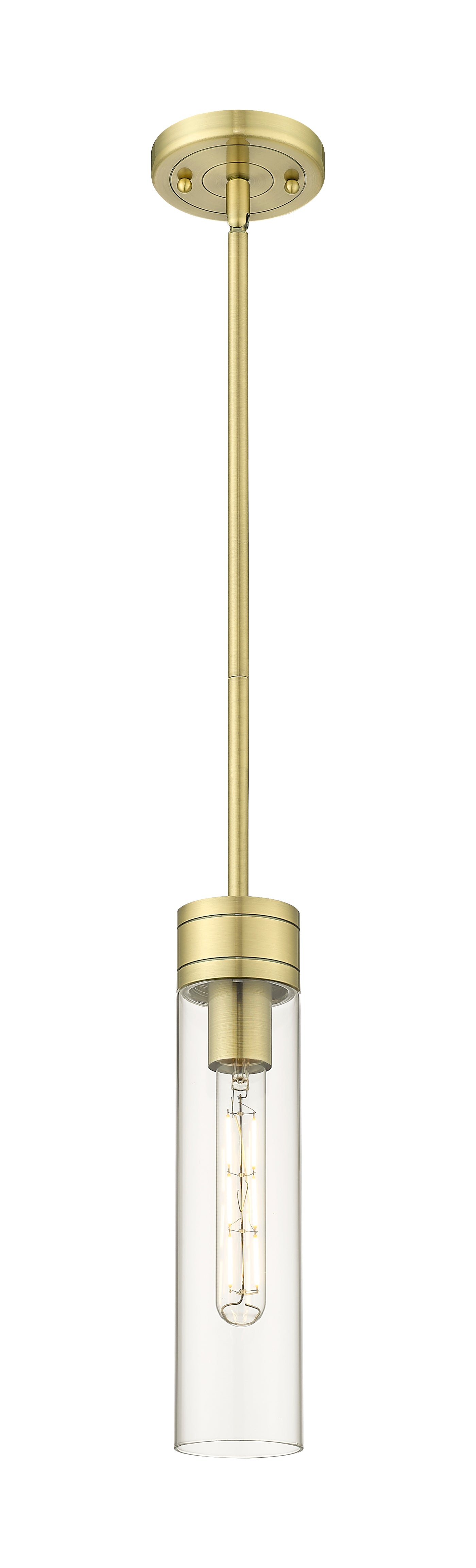Downtown Urban Mini Pendant Antique Brass