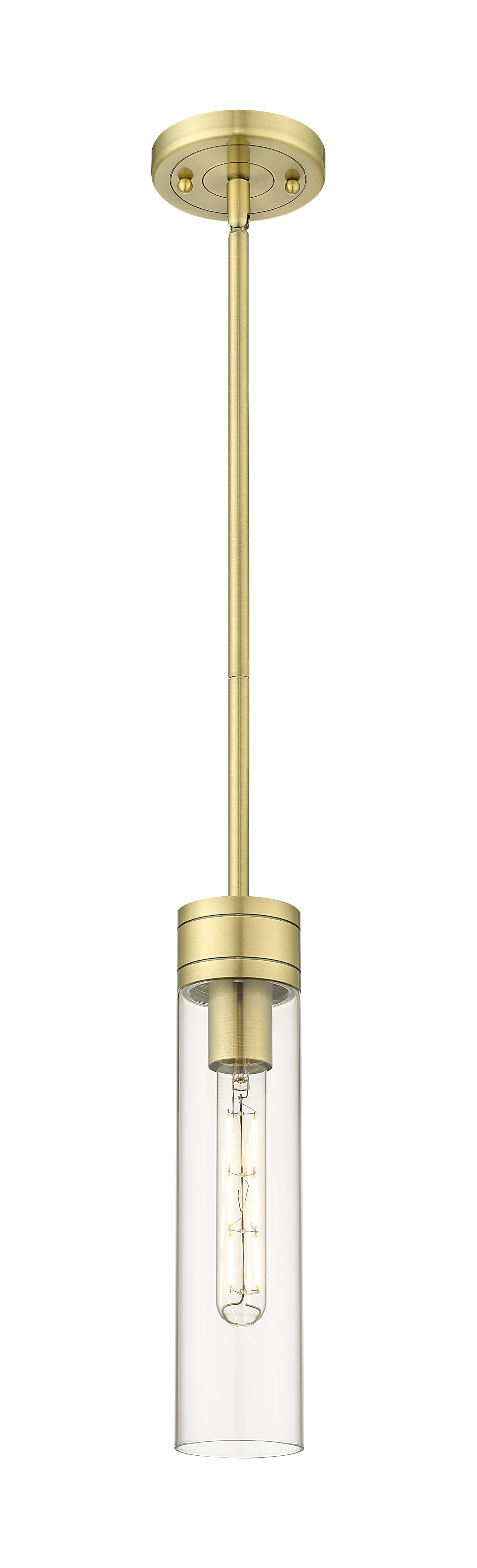 Downtown Urban Mini Pendant Antique Brass