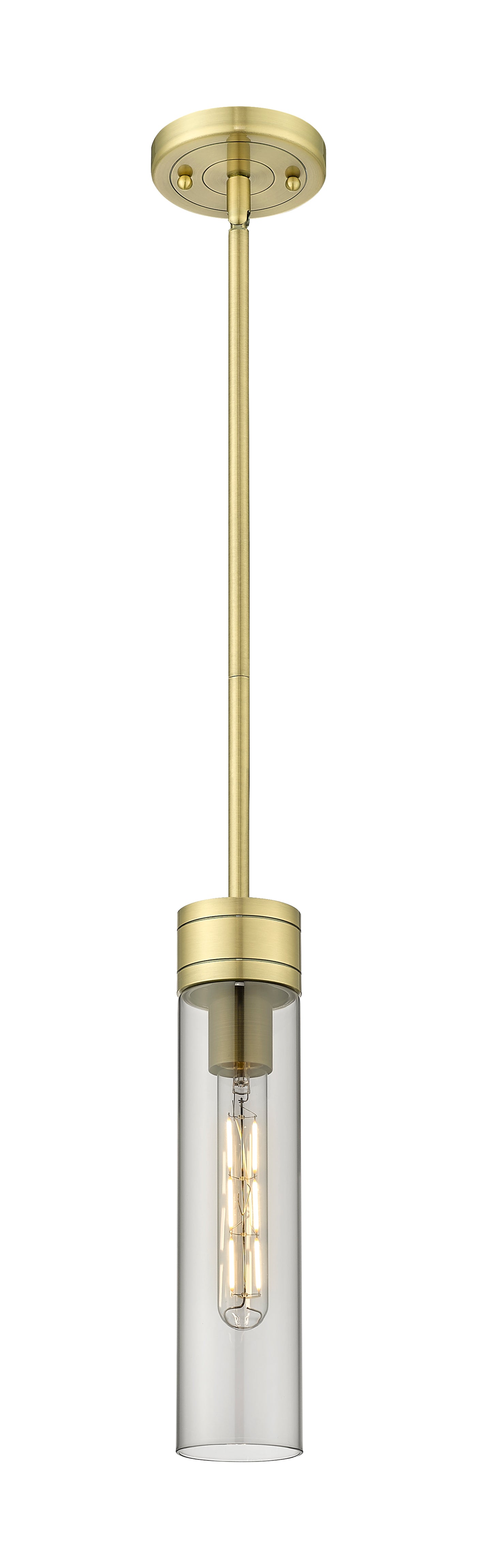 Downtown Urban Mini Pendant Antique Brass