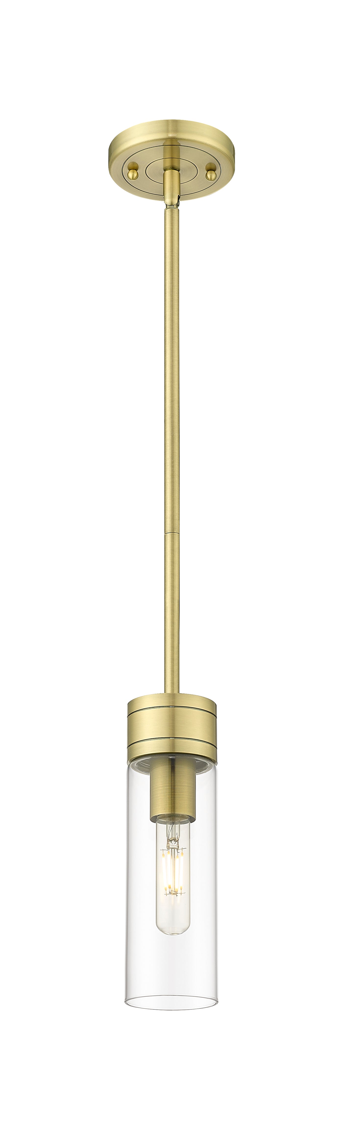 Downtown Urban Mini Pendant Antique Brass