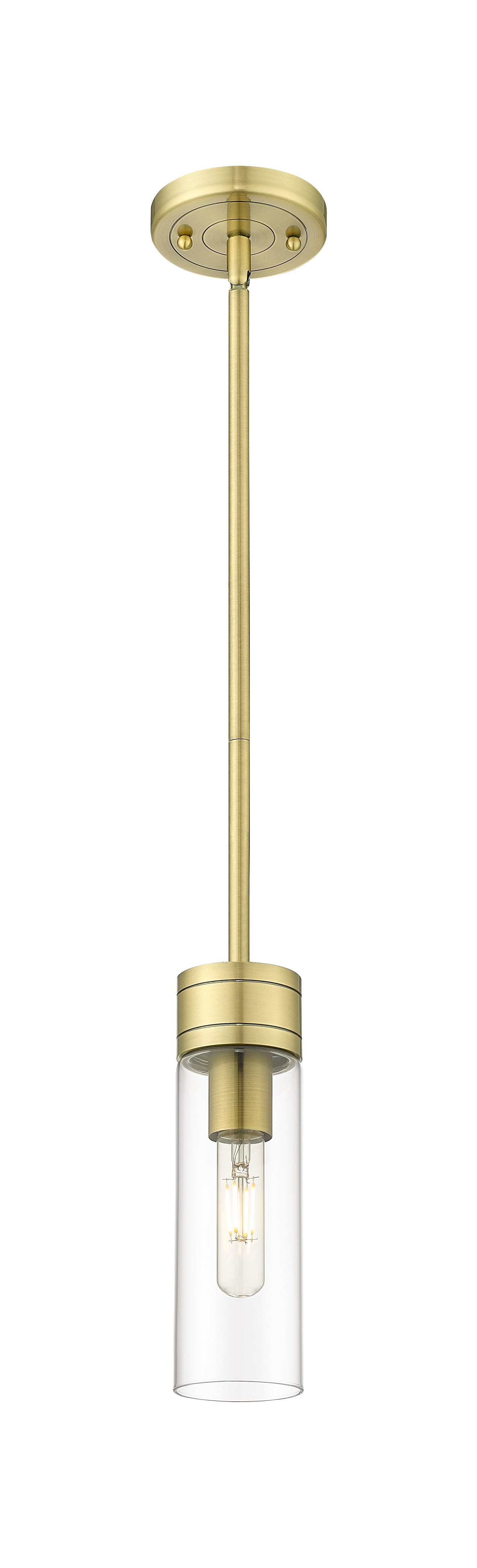 Downtown Urban Mini Pendant Antique Brass