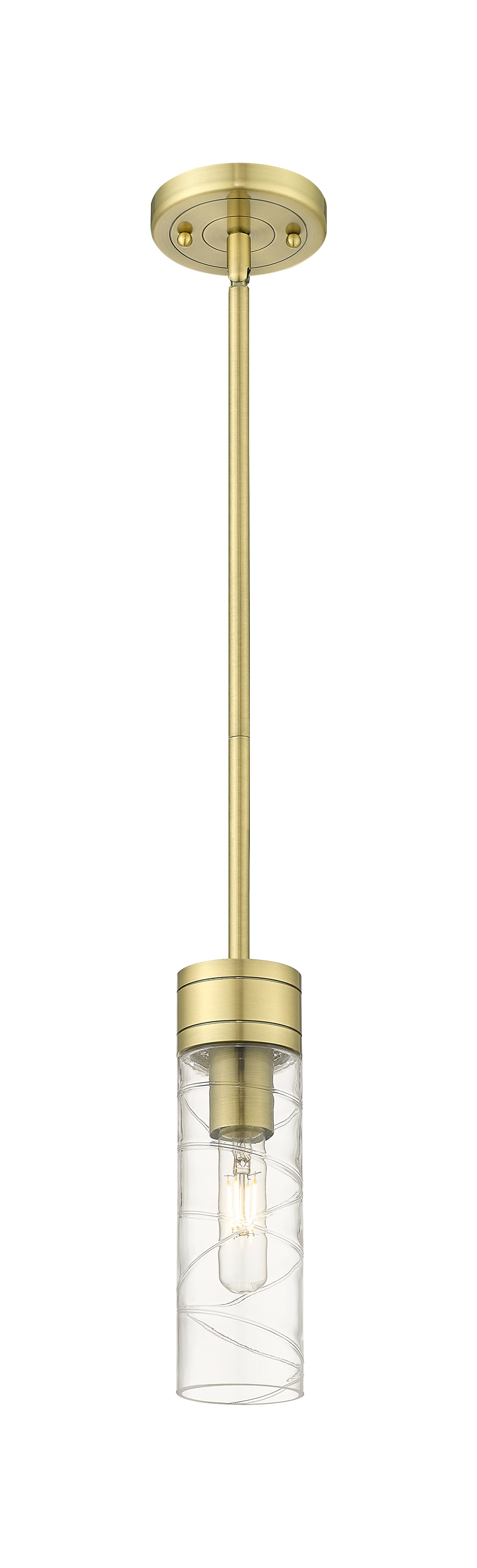 Downtown Urban Mini Pendant Antique Brass