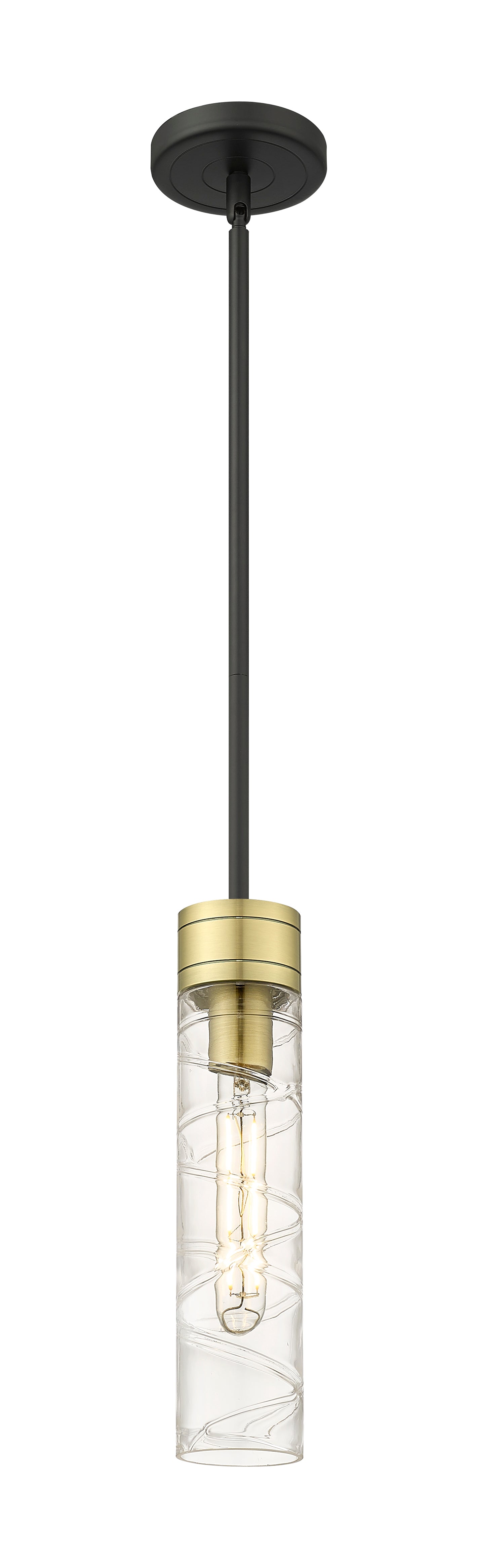 Downtown Urban Mini Pendant Antique Brass