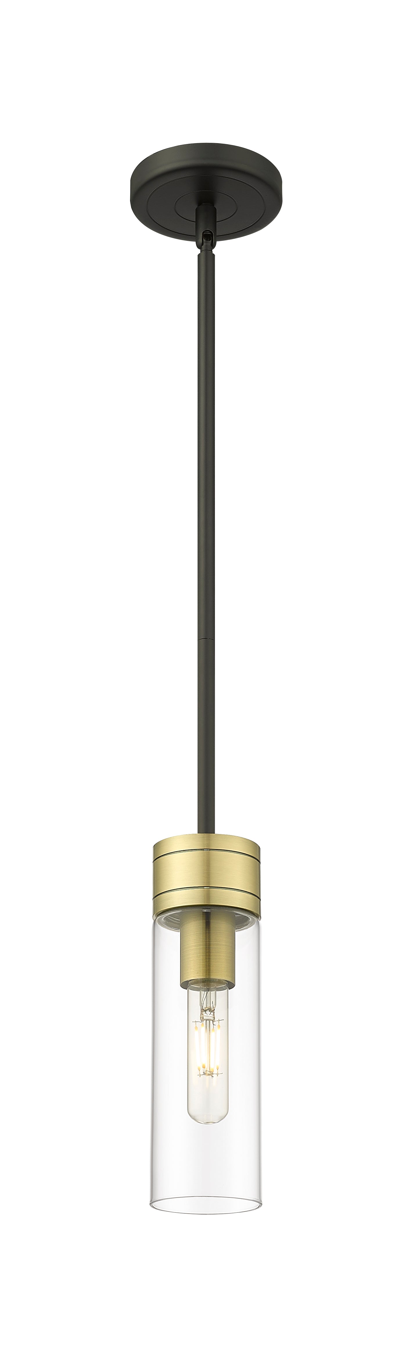 Downtown Urban Mini Pendant Antique Brass