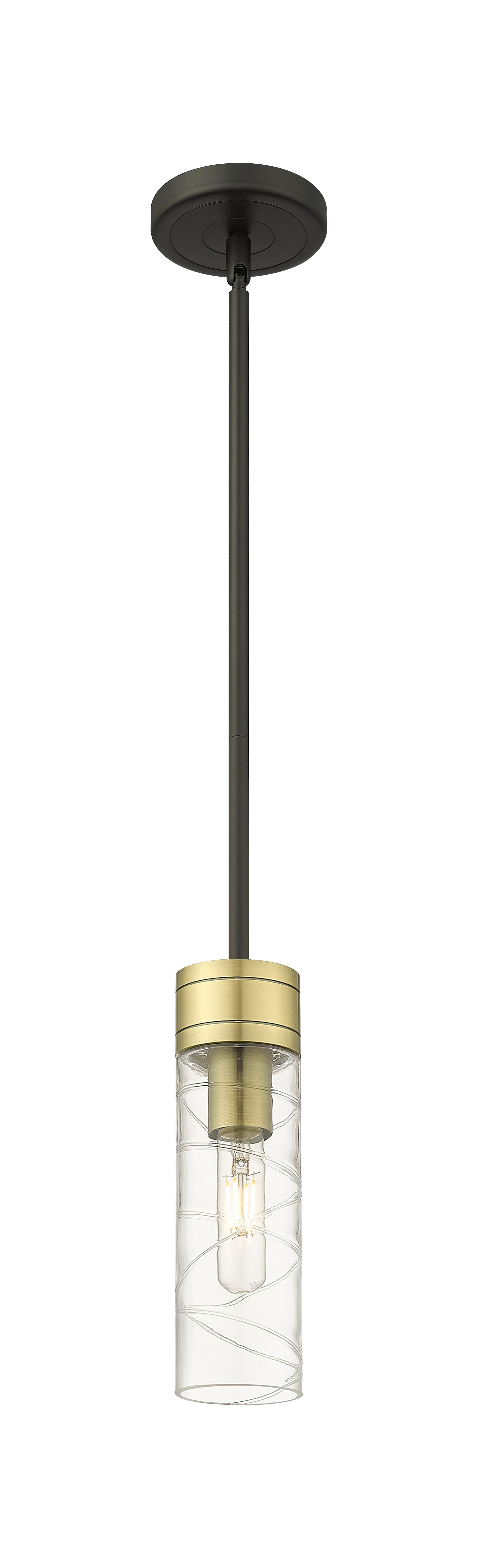 Downtown Urban Mini Pendant Antique Brass