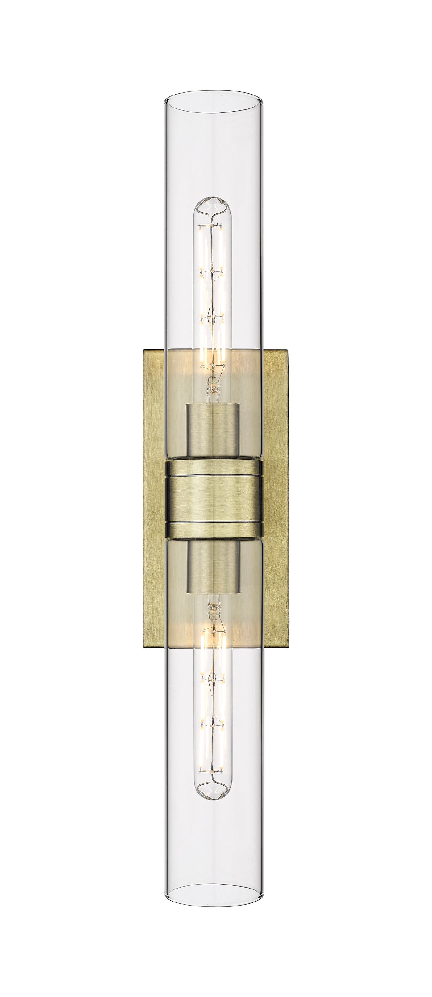 Downtown Urban Sconce Cast Brass Steel