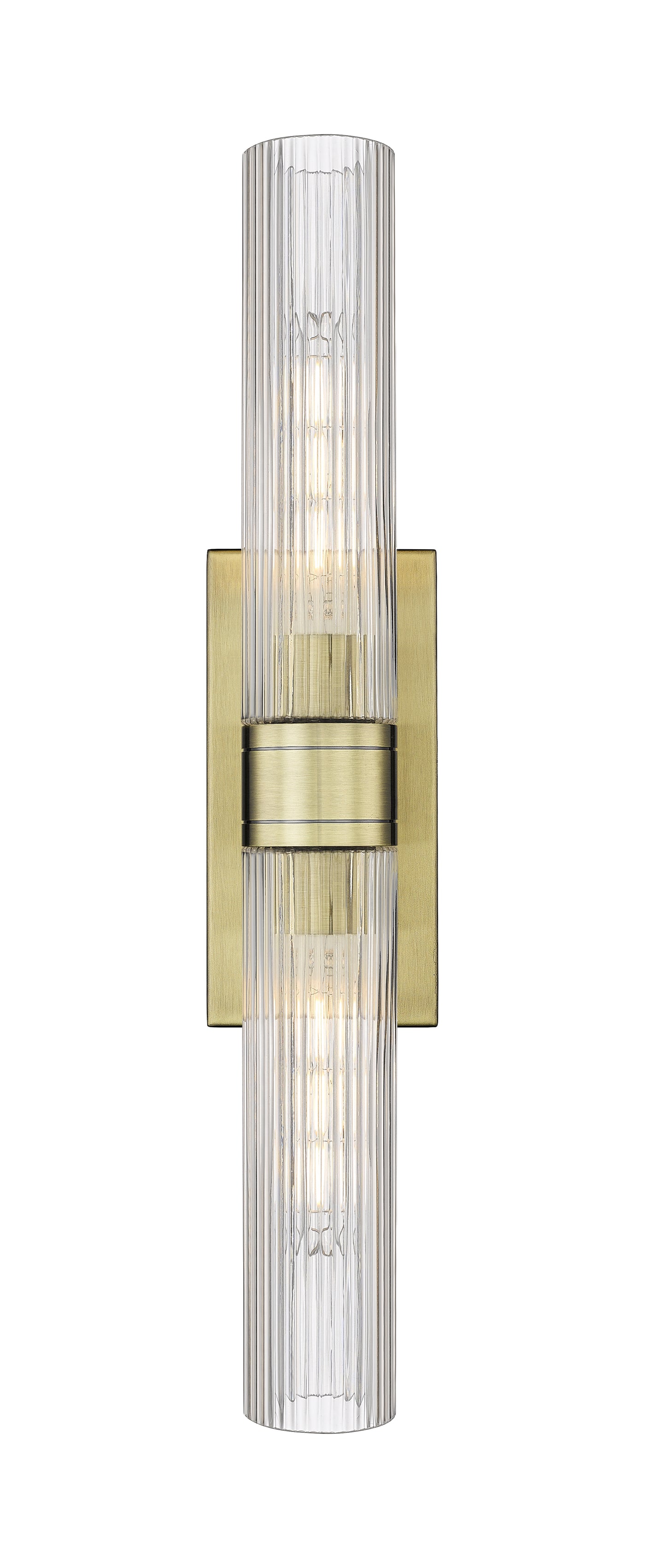Downtown Urban Sconce Cast Brass Steel