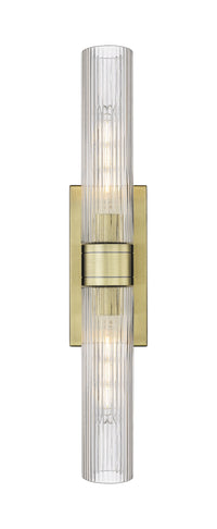 Downtown Urban Sconce Cast Brass Steel
