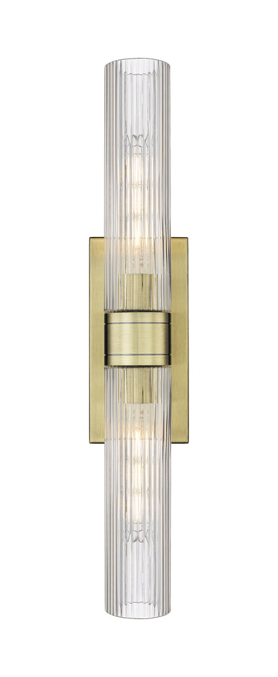 Downtown Urban Sconce Cast Brass Steel