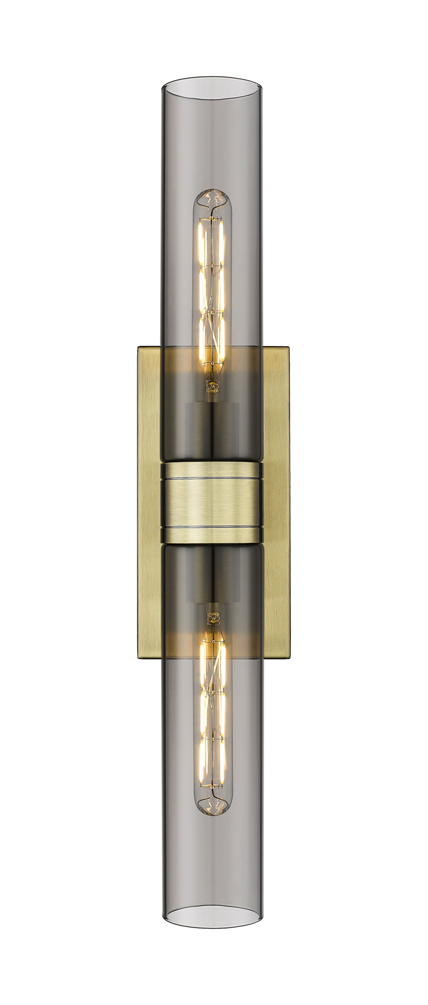 Downtown Urban Sconce Cast Brass Steel
