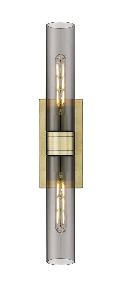 Downtown Urban Sconce Cast Brass Steel