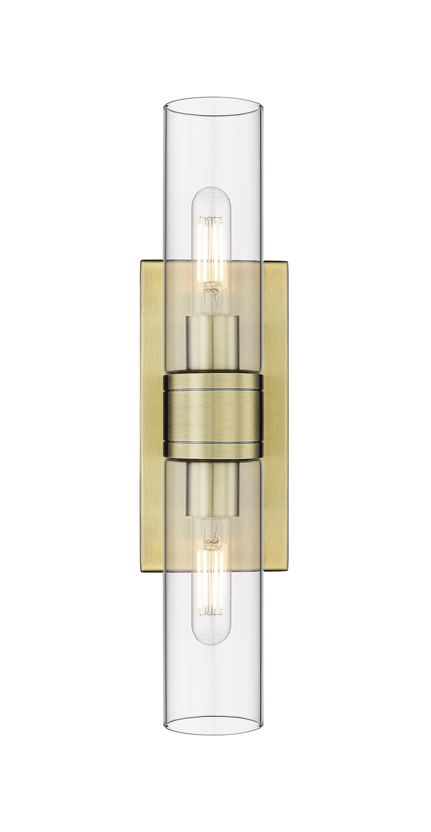Downtown Urban Linear Bath Vanity Cast Brass