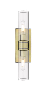 Downtown Urban Linear Bath Vanity Cast Brass