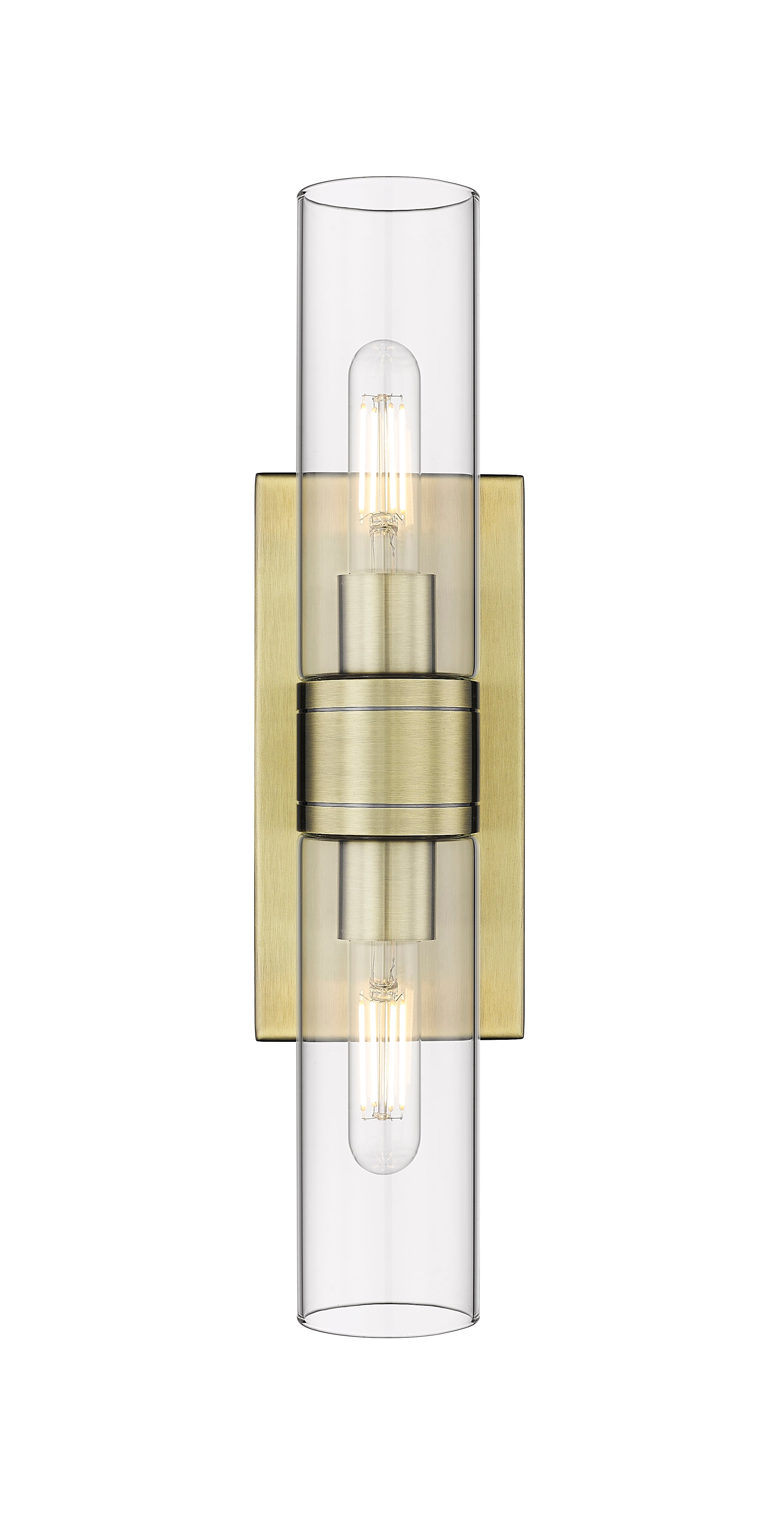 Downtown Urban Linear Bath Vanity Cast Brass