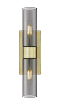 Downtown Urban Linear Bath Vanity Cast Brass