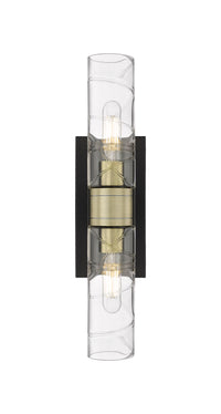 Downtown Urban Linear Bath Vanity Cast Brass