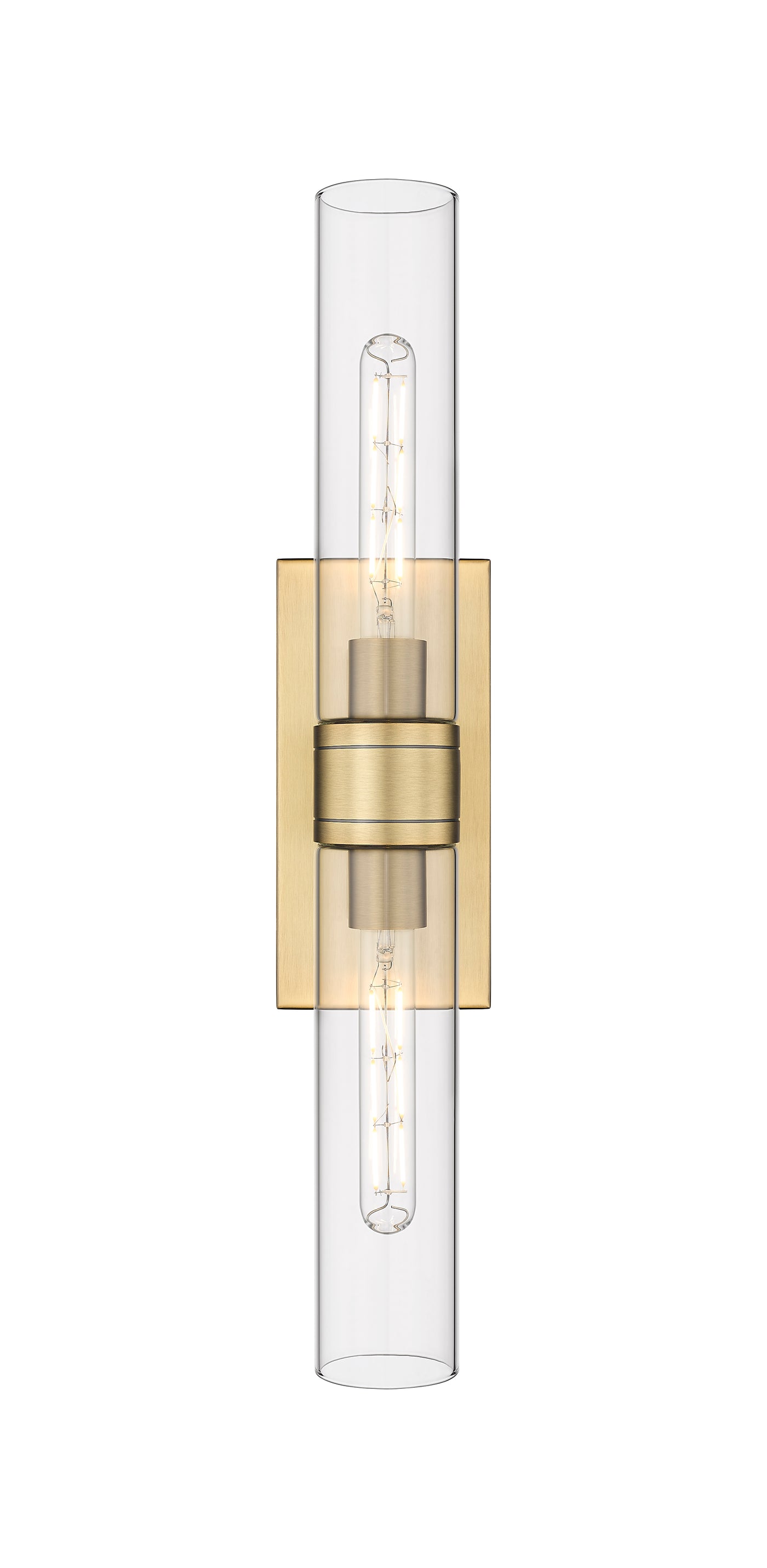Downtown Urban Sconce Cast Brass Steel
