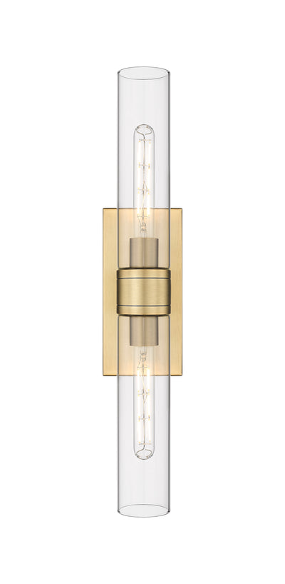 Downtown Urban Sconce Cast Brass Steel