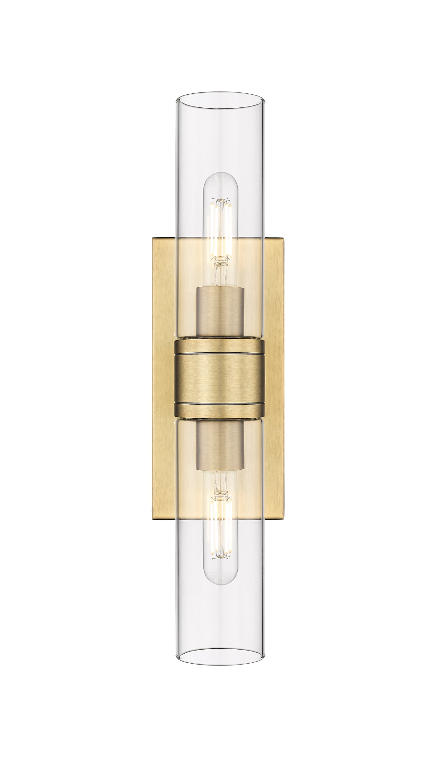 Downtown Urban Linear Bath Vanity Cast Brass