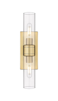 Downtown Urban Linear Bath Vanity Cast Brass