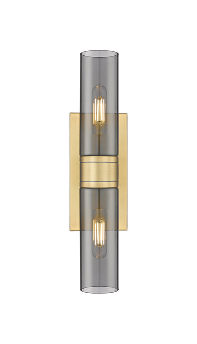 Downtown Urban Linear Bath Vanity Cast Brass